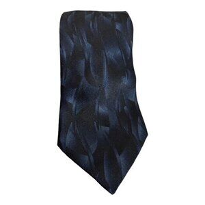 Hagger Men's Neck Tie Polyester 59" L 3.75 " W Made in the USA Black Blue